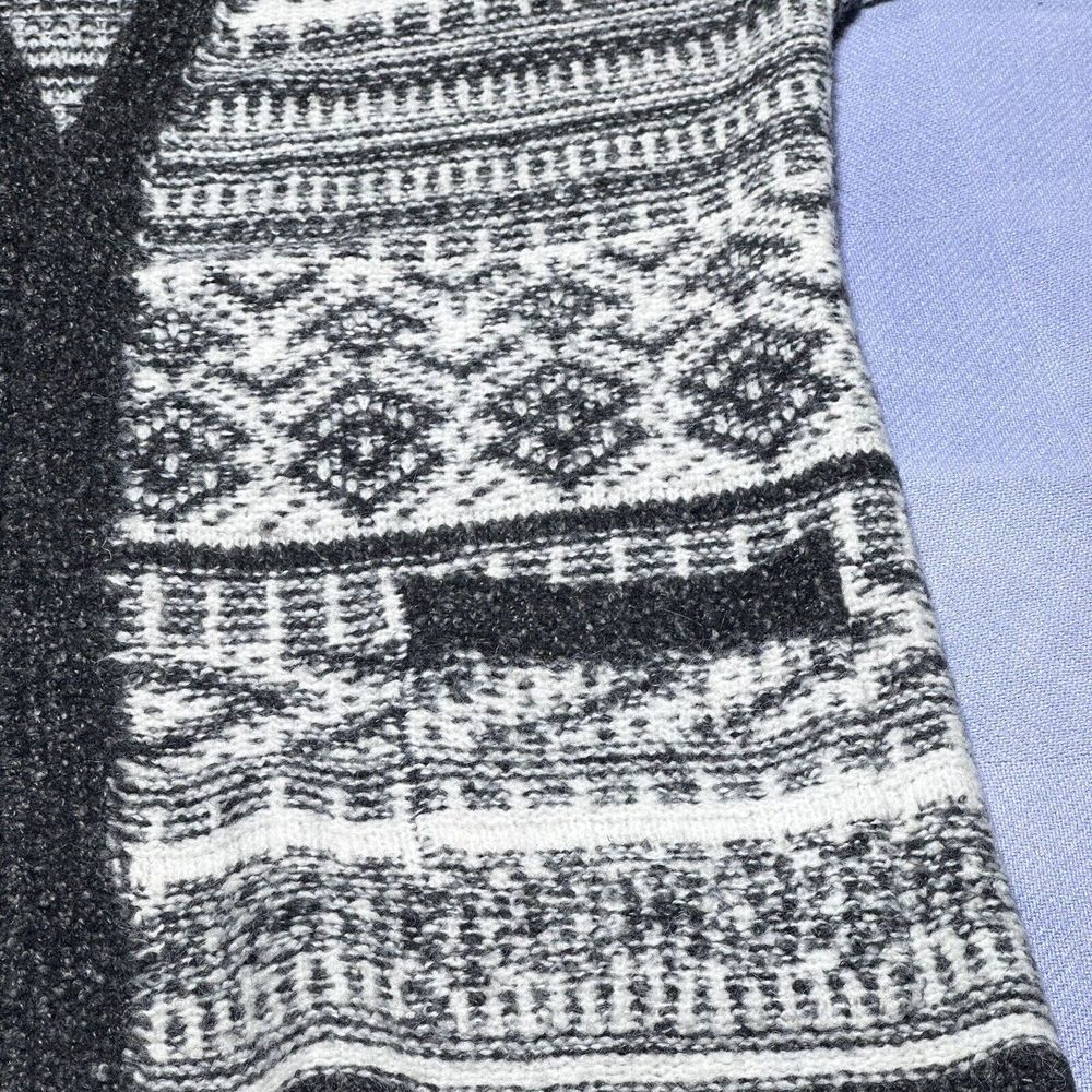 Lucky Brand Float Jacquard Open Front Cardigan Sweater Women's Size Large - Picture 7 of 16